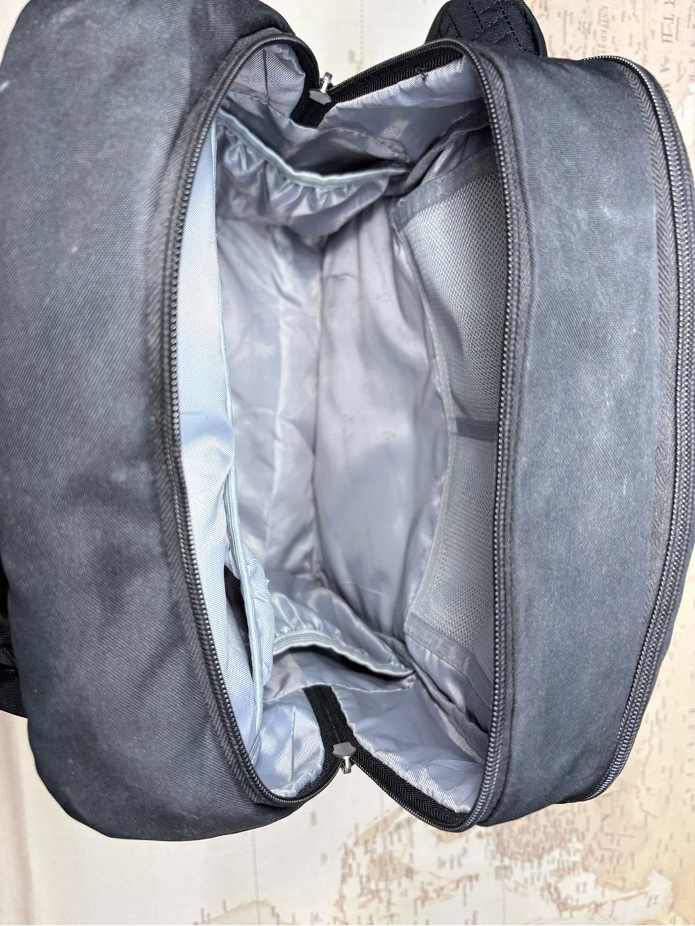 BabbleRoo Black Diaper Bag Backpack Changing Pad Pacifier Case Multi Pocket Baby